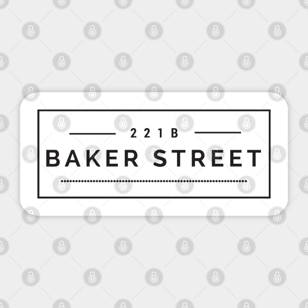 221B Baker Street Tee Sticker by peeeej